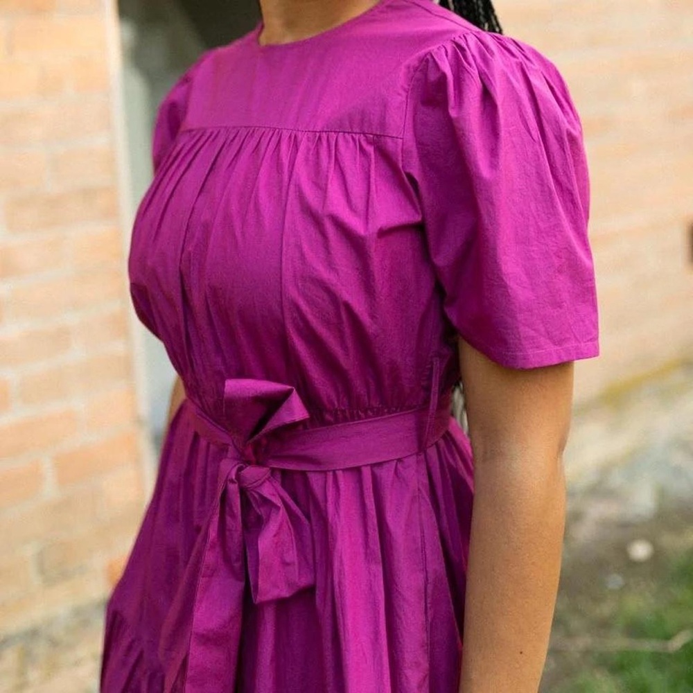 Ivy City Co. Gabriella dress, fuchsia, size M